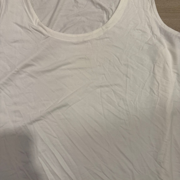 New NWT Eileen Fisher Cami Tank Shell White Viscose Stretch Jersey Size 3X Rayon - Picture 3 of 9